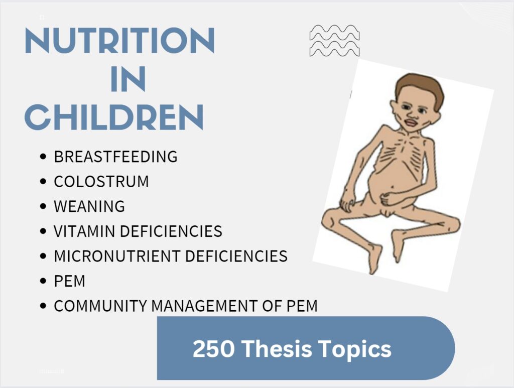 childhood nutrition and protein energy malnutrition