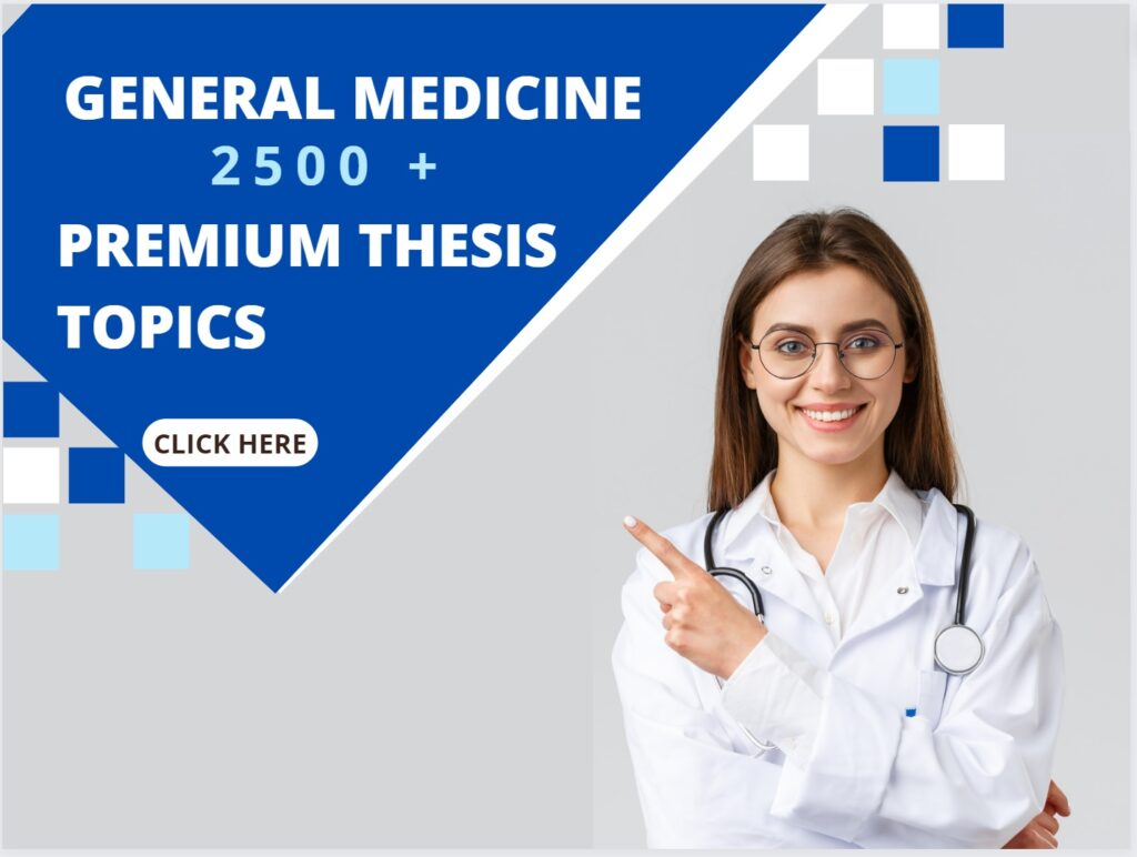 thesis topics for medicine pg