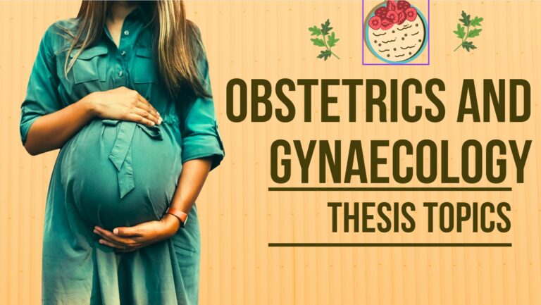 thesis topics in obstetrics and gynaecology