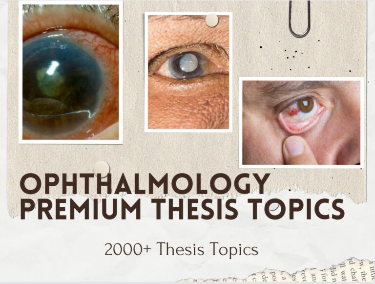 thesis topics in ophthalmology in india