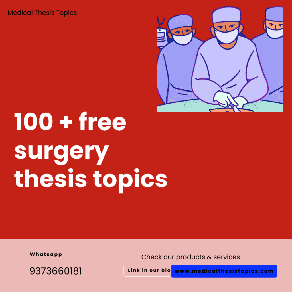 surgery thesis topics