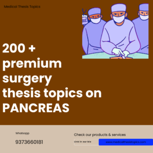 thesis topic for surgery