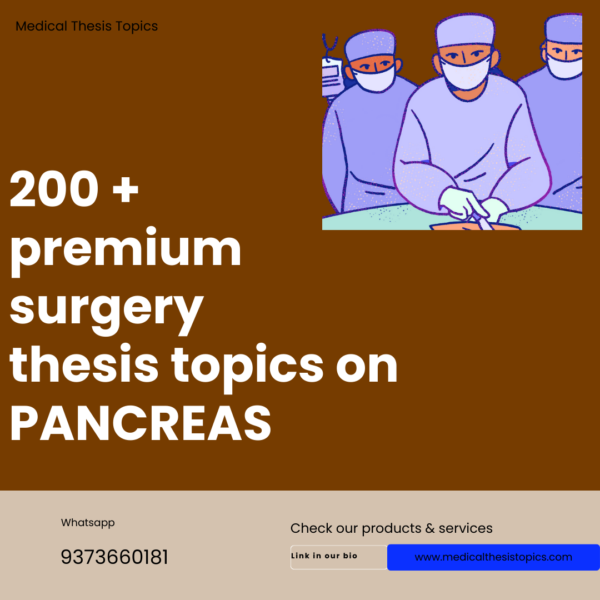 mgr university general surgery thesis topics