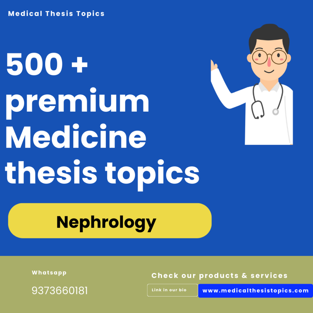 nephrology thesis topics