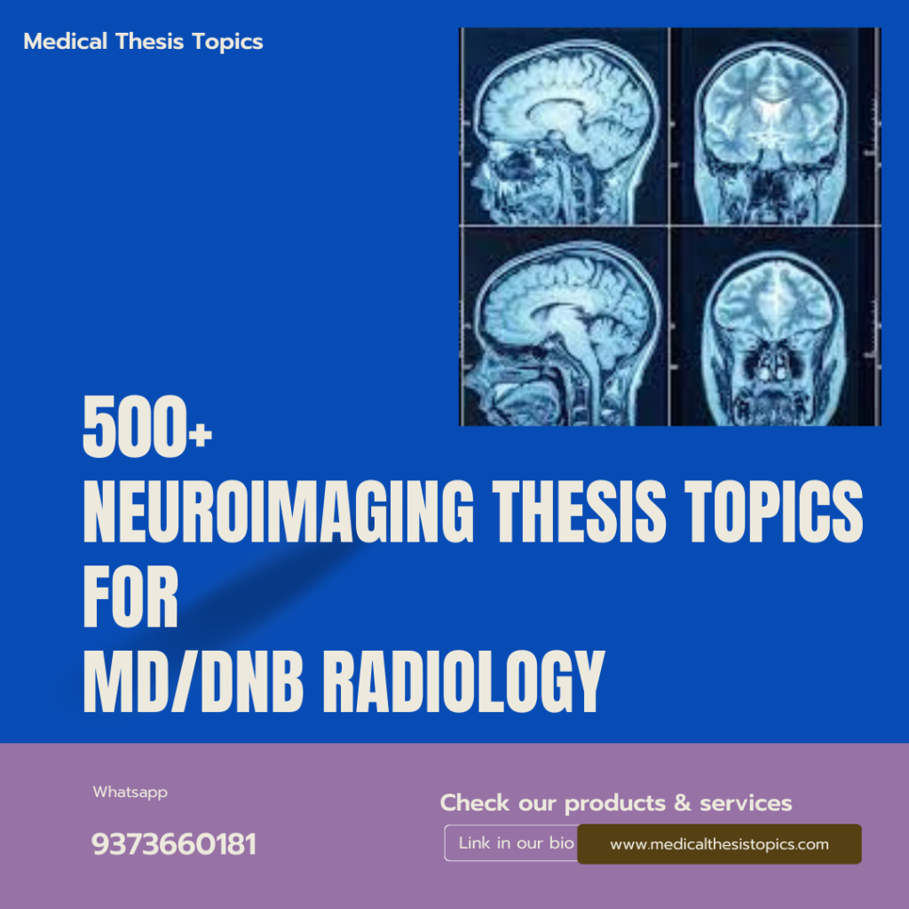 topics for thesis in radiology