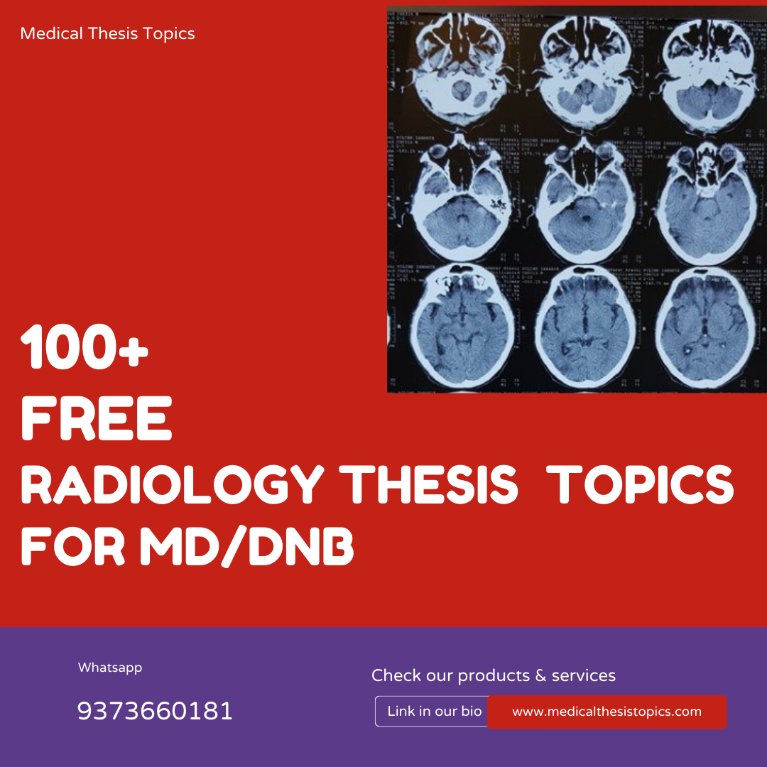 radiology thesis topics on mri