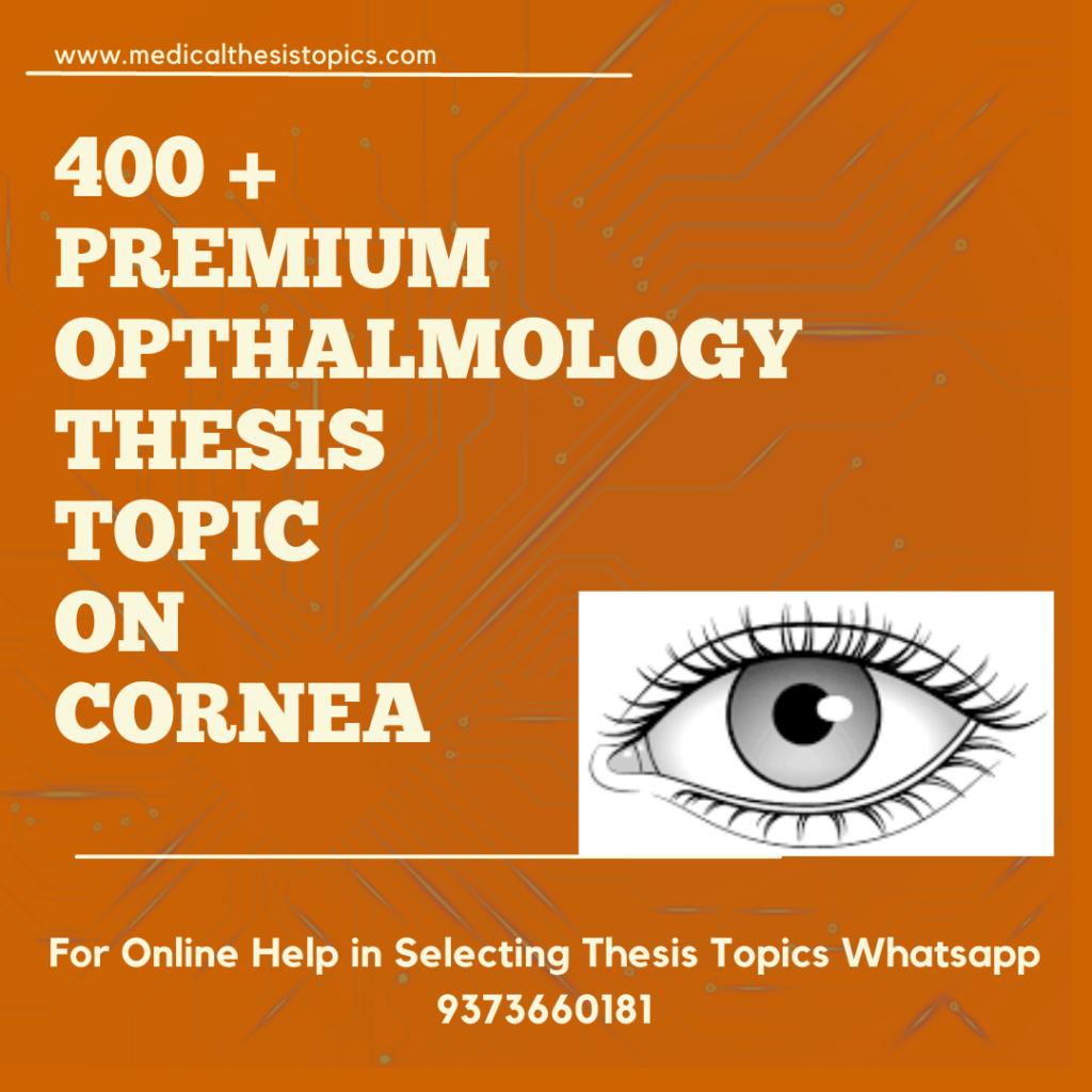ophthalmology thesis topics