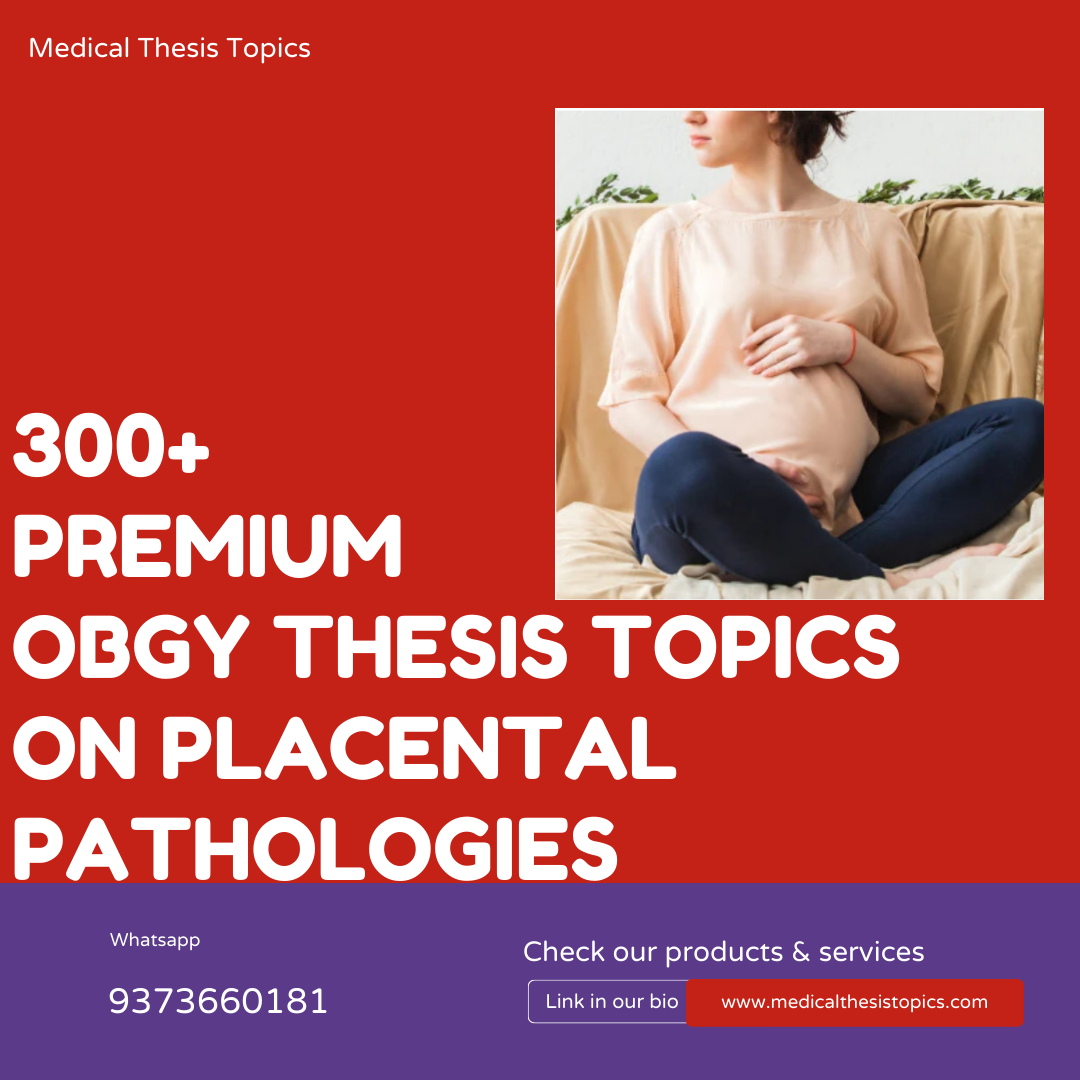 thesis topics in obstetrics and gynaecology in aiims
