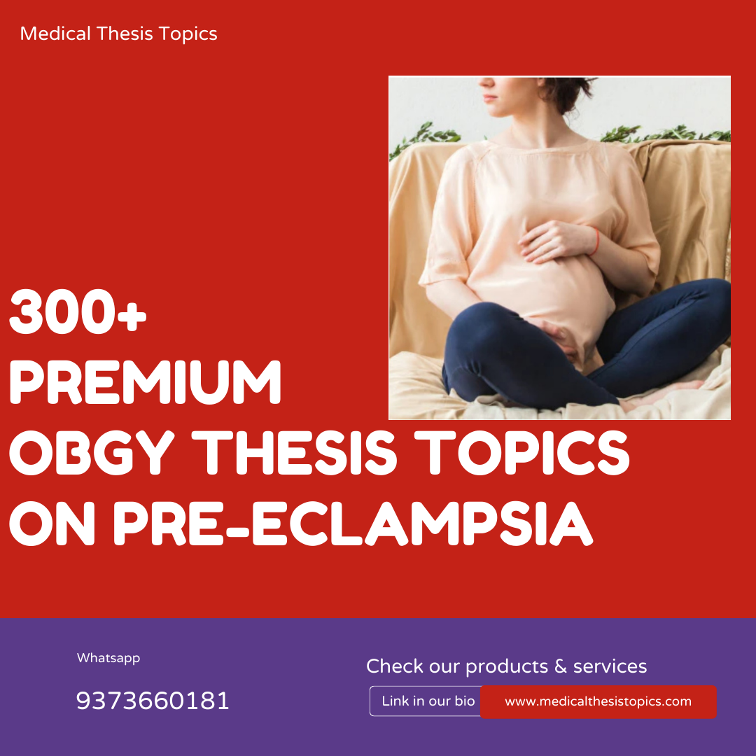 recent thesis topics in obstetrics and gynaecology