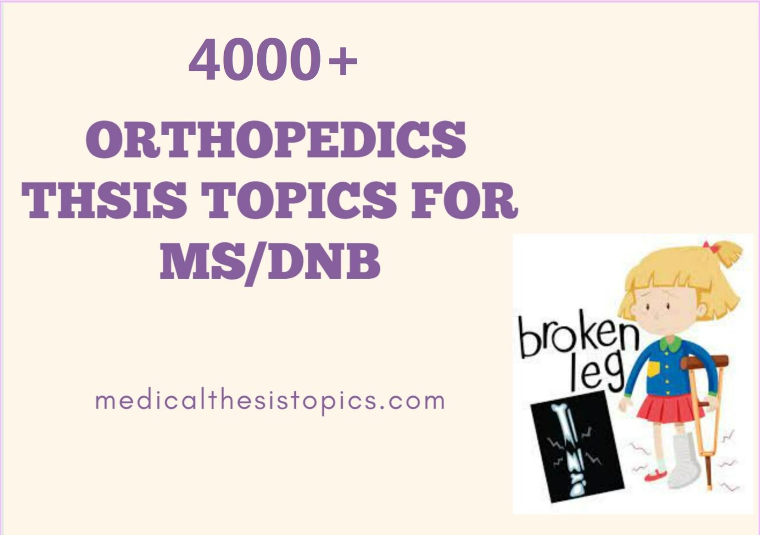 thesis topics for orthopaedics