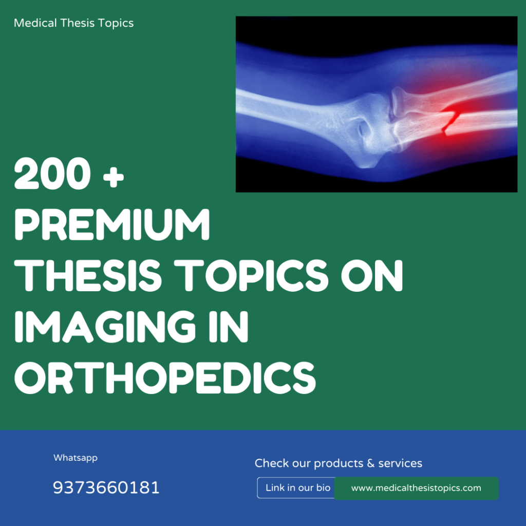 orthopedics thesis topics