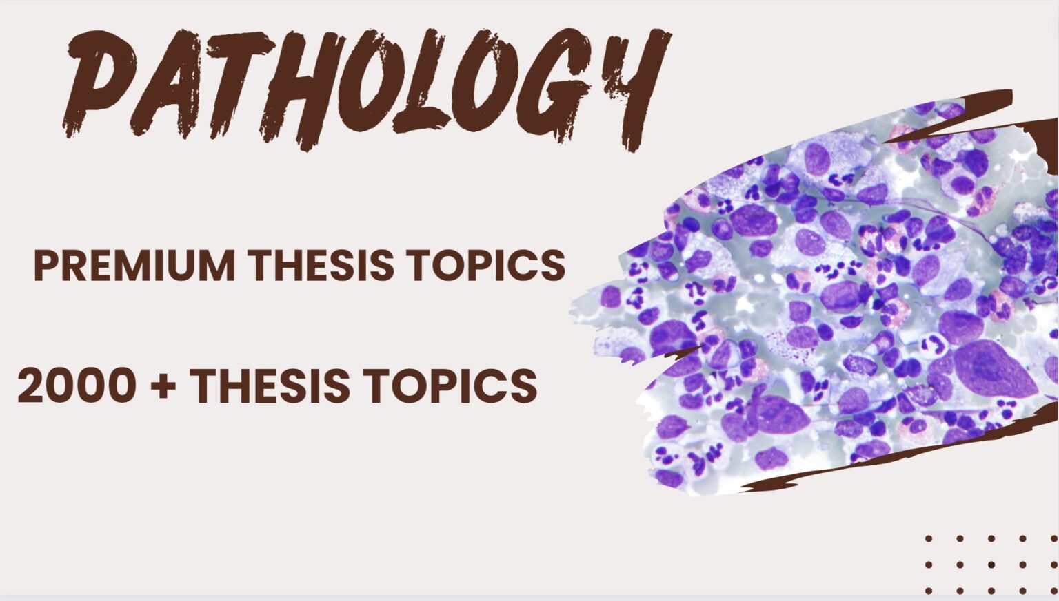 topics of thesis in pathology