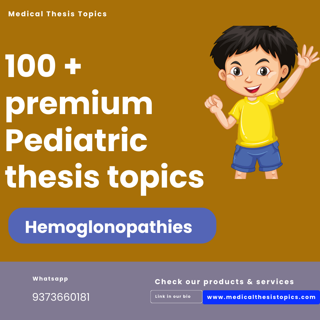 rguhs thesis topics pediatrics