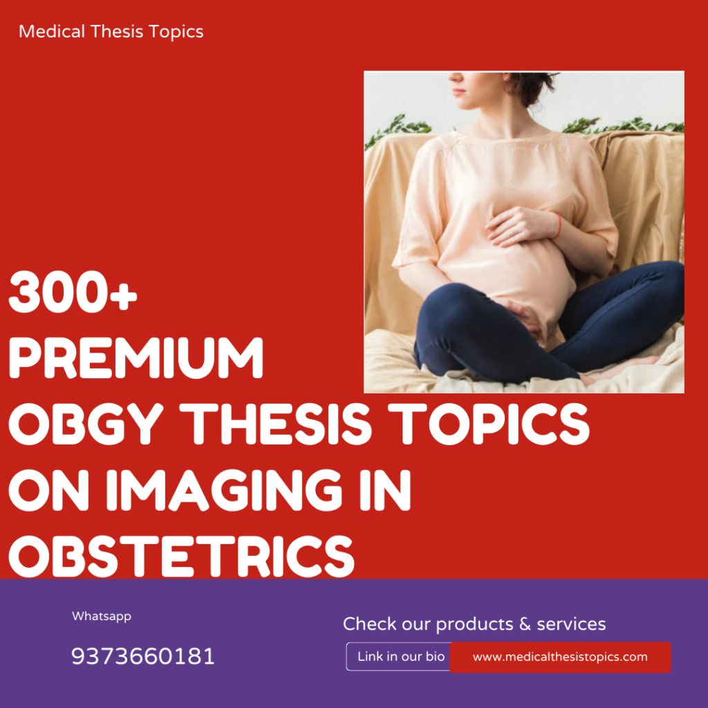 obstetrics and gynecology thesis topics