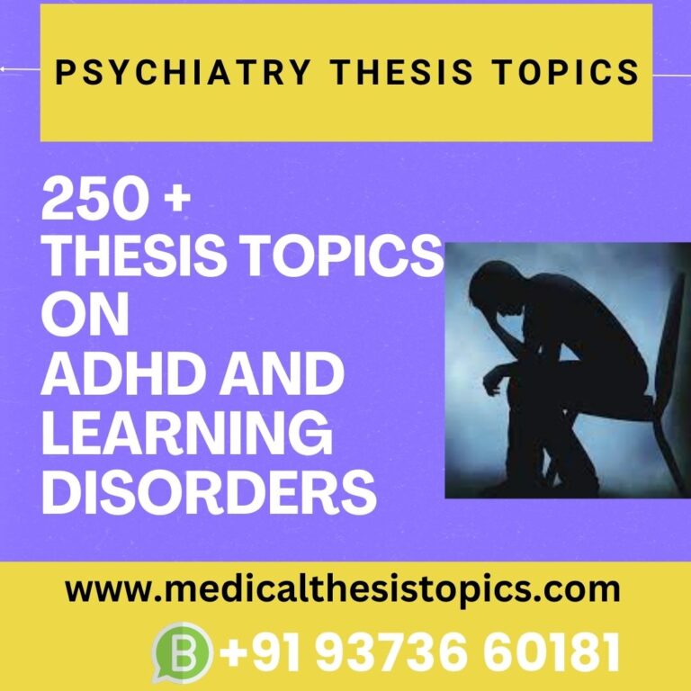 thesis topics for md emergency medicine