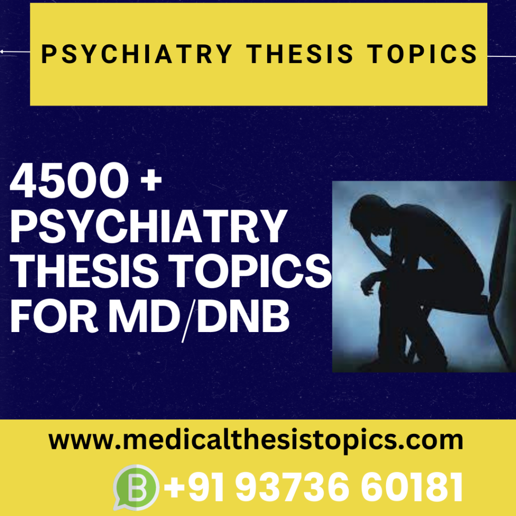 psychiatry thesis topics list