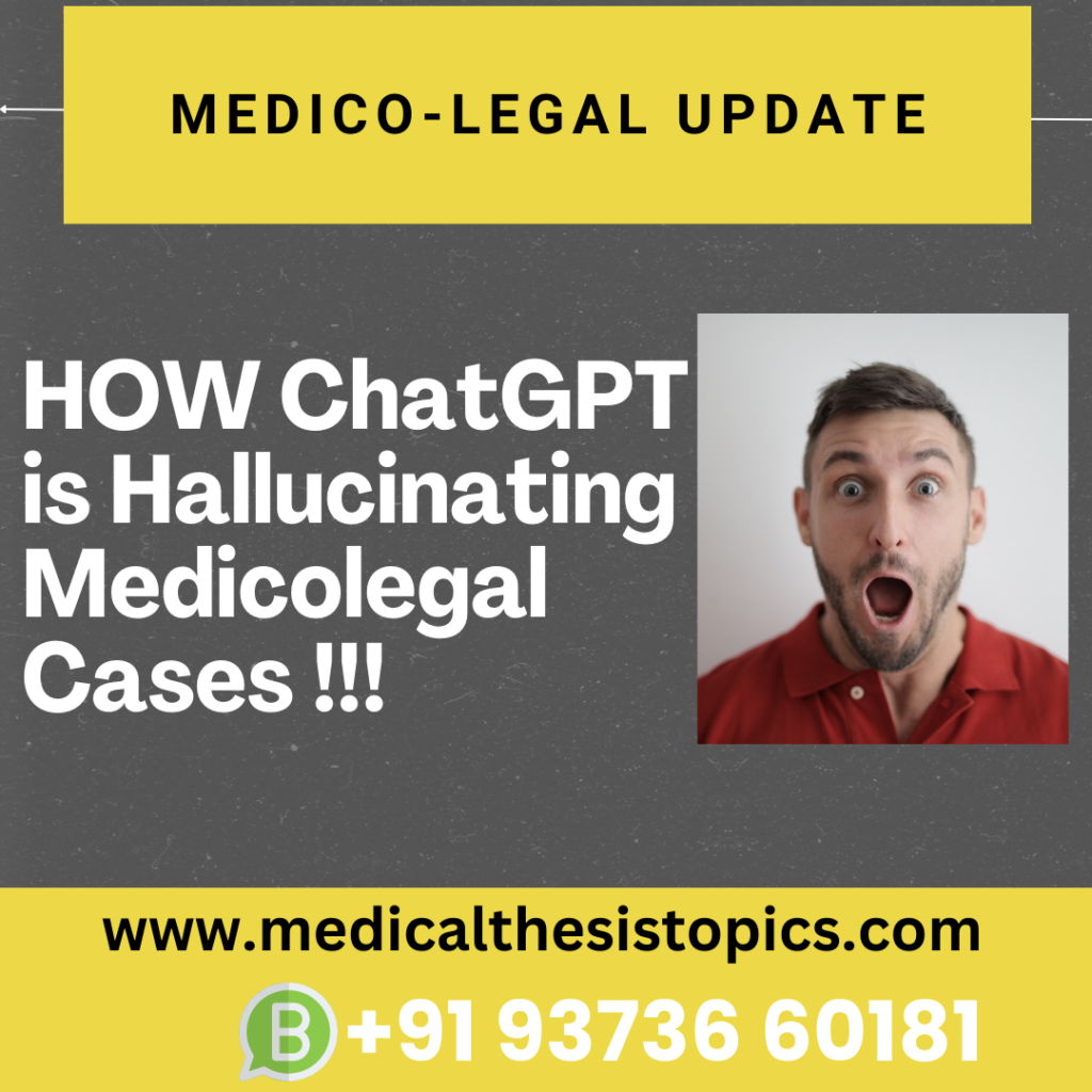 ChatGPT is hallucinating medicolegal cases
