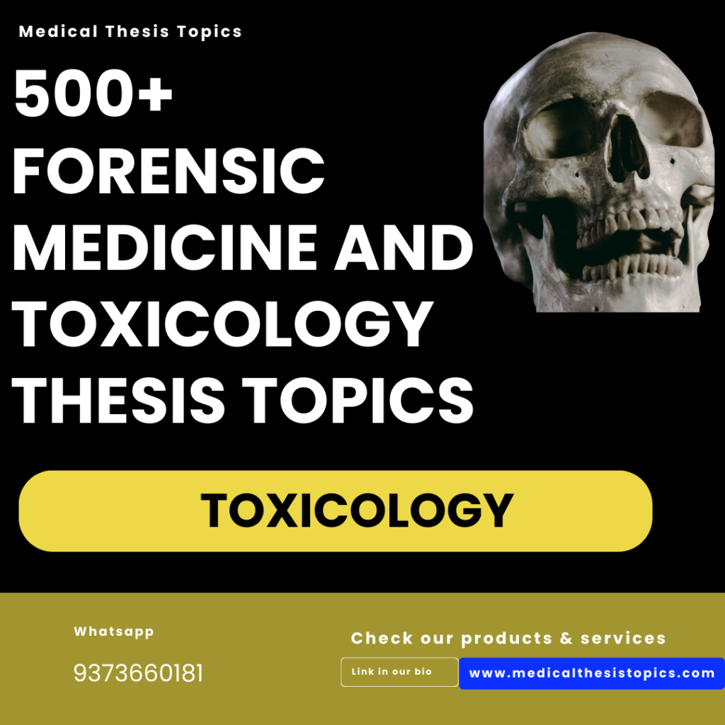 toxicology thesis topics