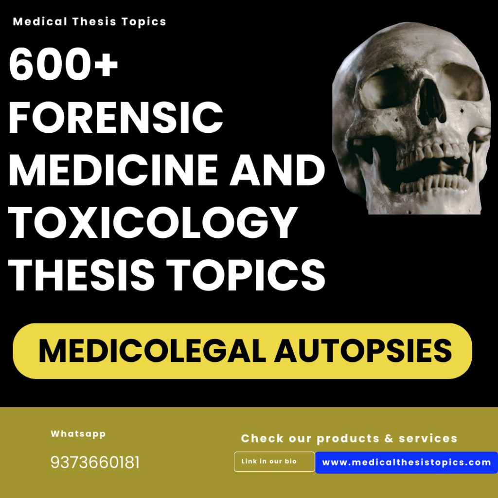 thesis topics on medicolegal autopsis