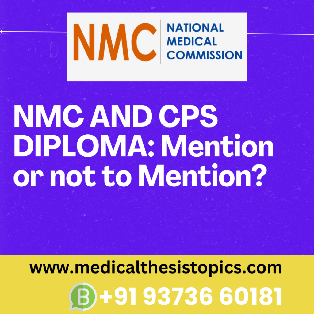 NMC and CPS Diploma