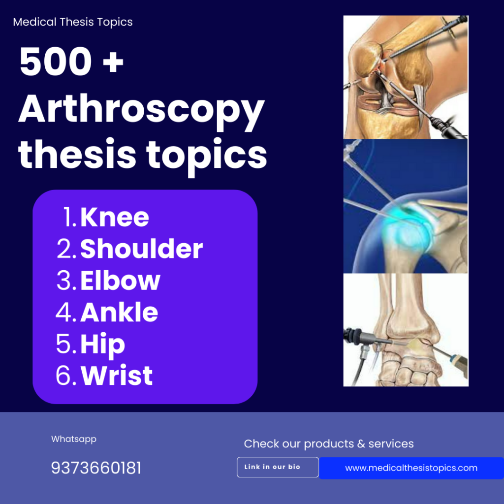 arthroscopy thesis topics