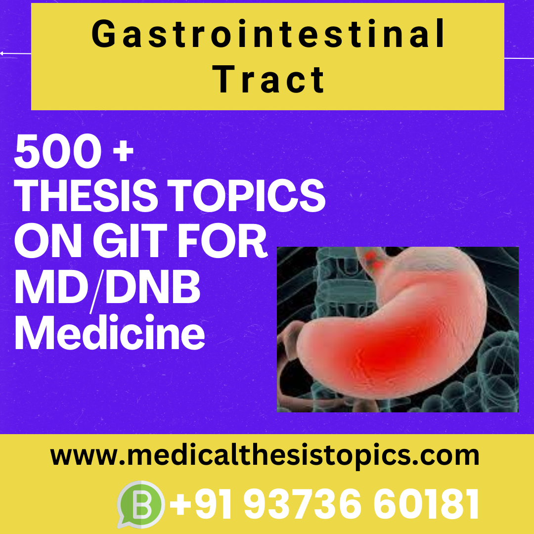 dnb general medicine thesis topics