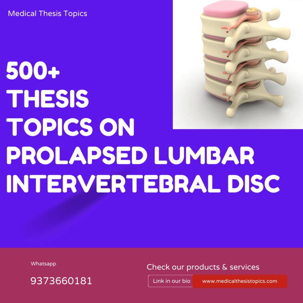 prolapsed lumbar intervertebral disc