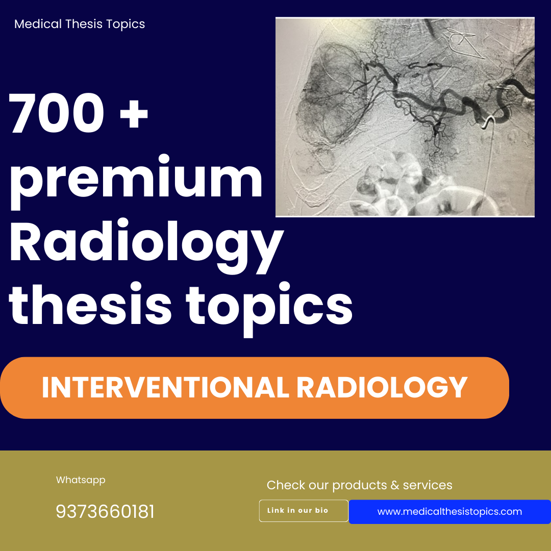 thesis topics for md radiology
