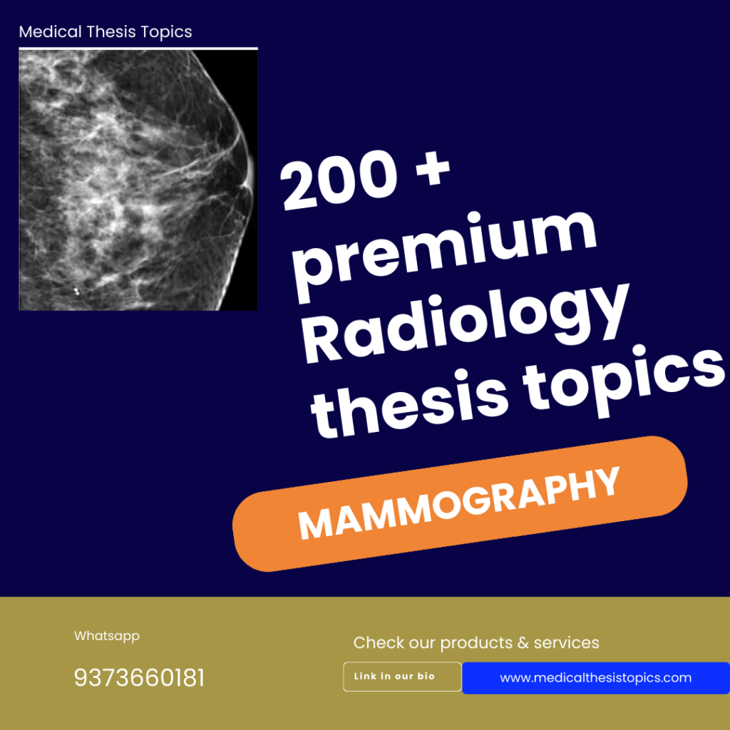 mammography thesis topics