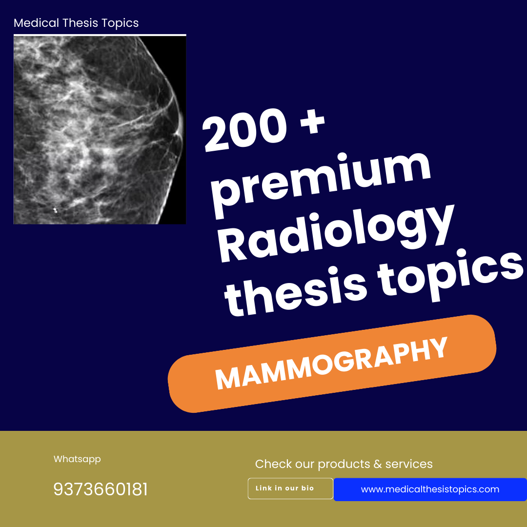 thesis topic radiology