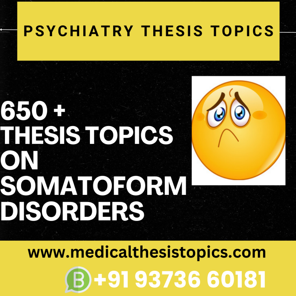 somatoform disorders thesis topics