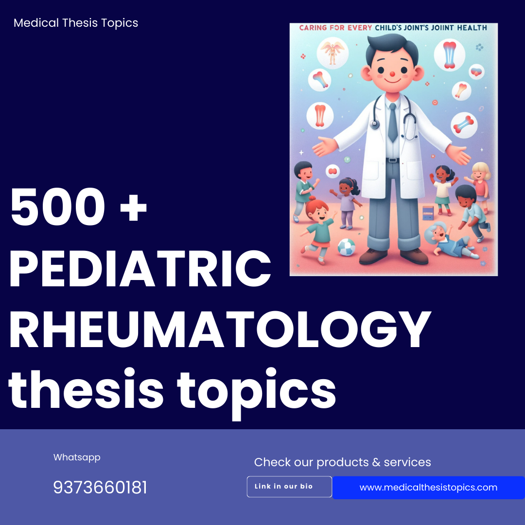 thesis topic for rheumatology