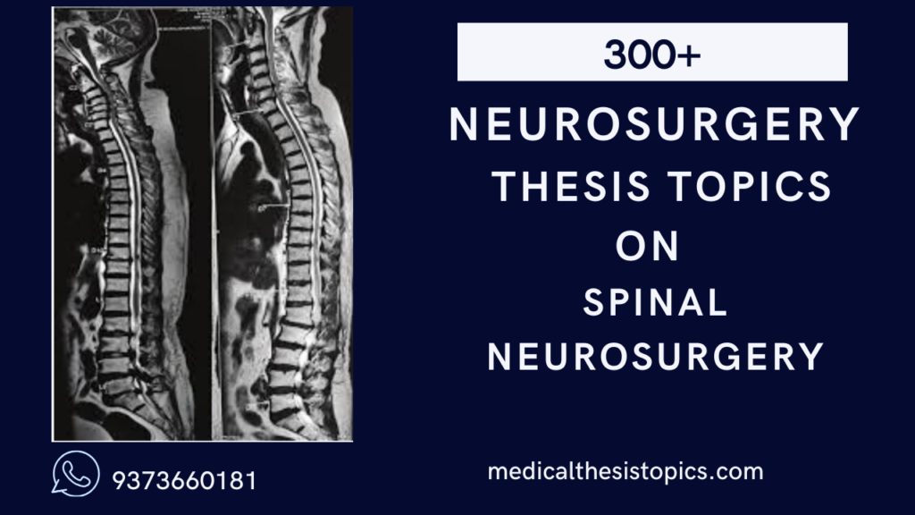 spinal surgeries thesis topics