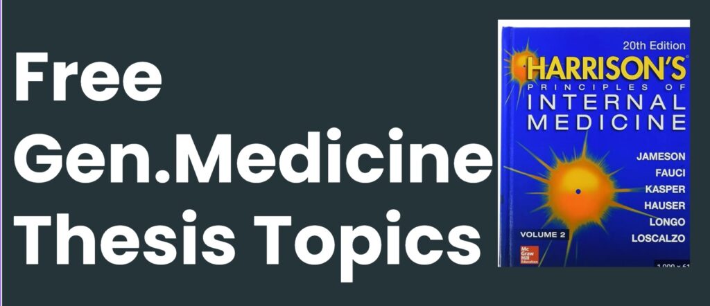 medicine thesis topics