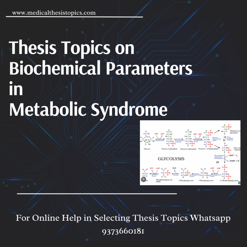 Biochemistry thesis topics on Metabolic syndrome