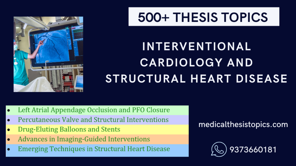 interventional cardiology thesis topics