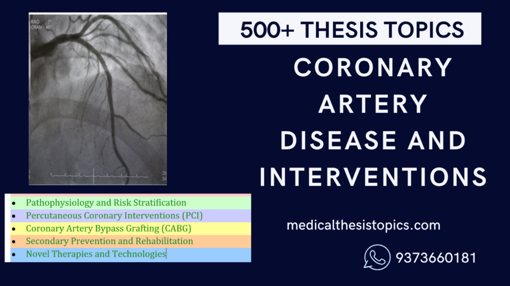 coronary artery diseases thesis topics