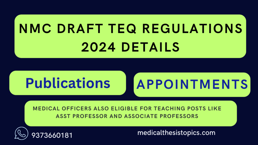 NMC DRAFT TEQ REGULATIONS 2024