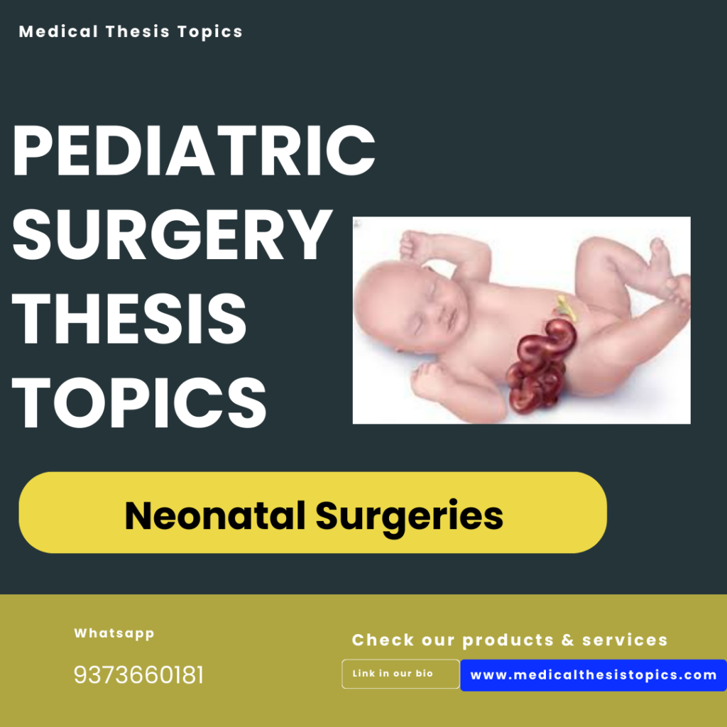 Neonatal Surgeries