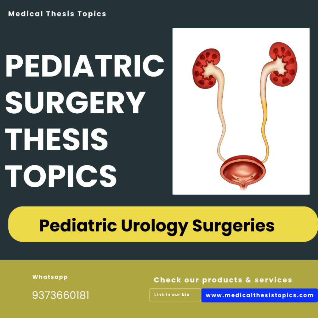 Pediatric Urology Surgeries