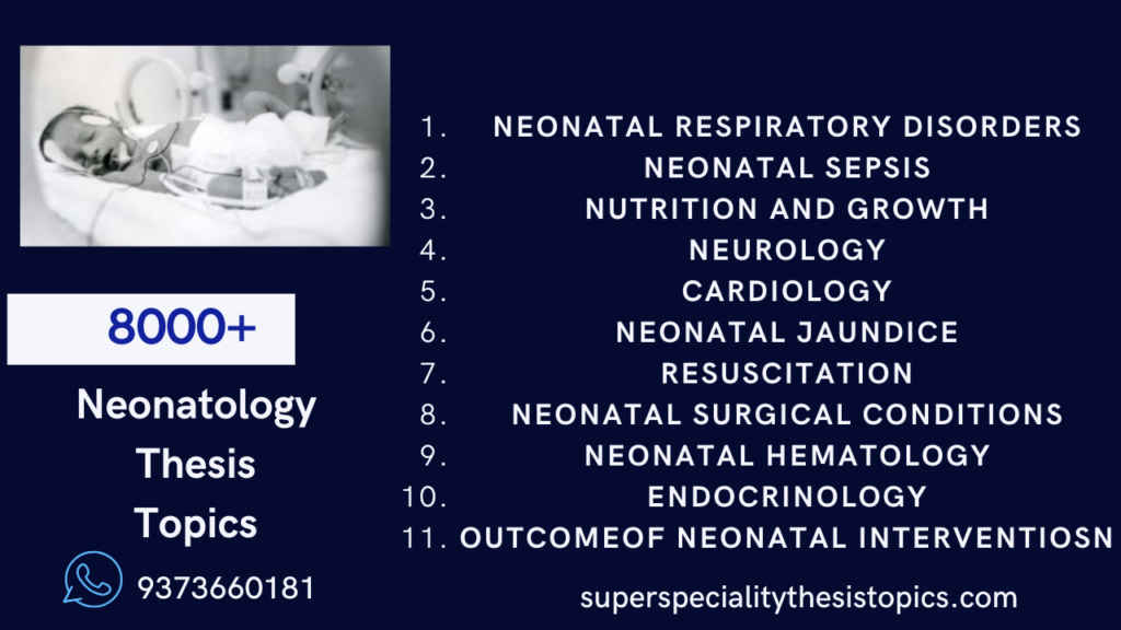 Neonatology Premium Thesis Topics