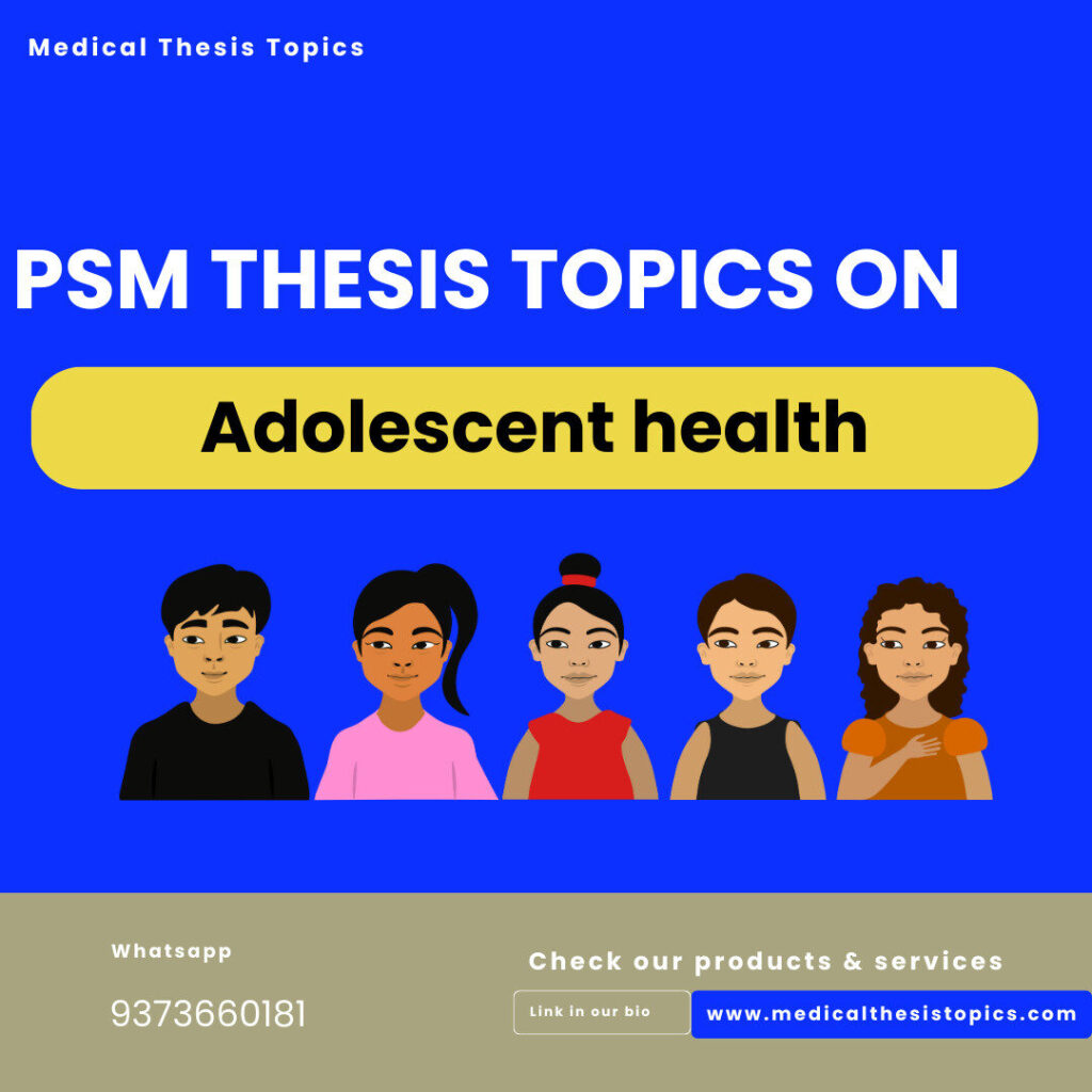 adolescent health thesis topics