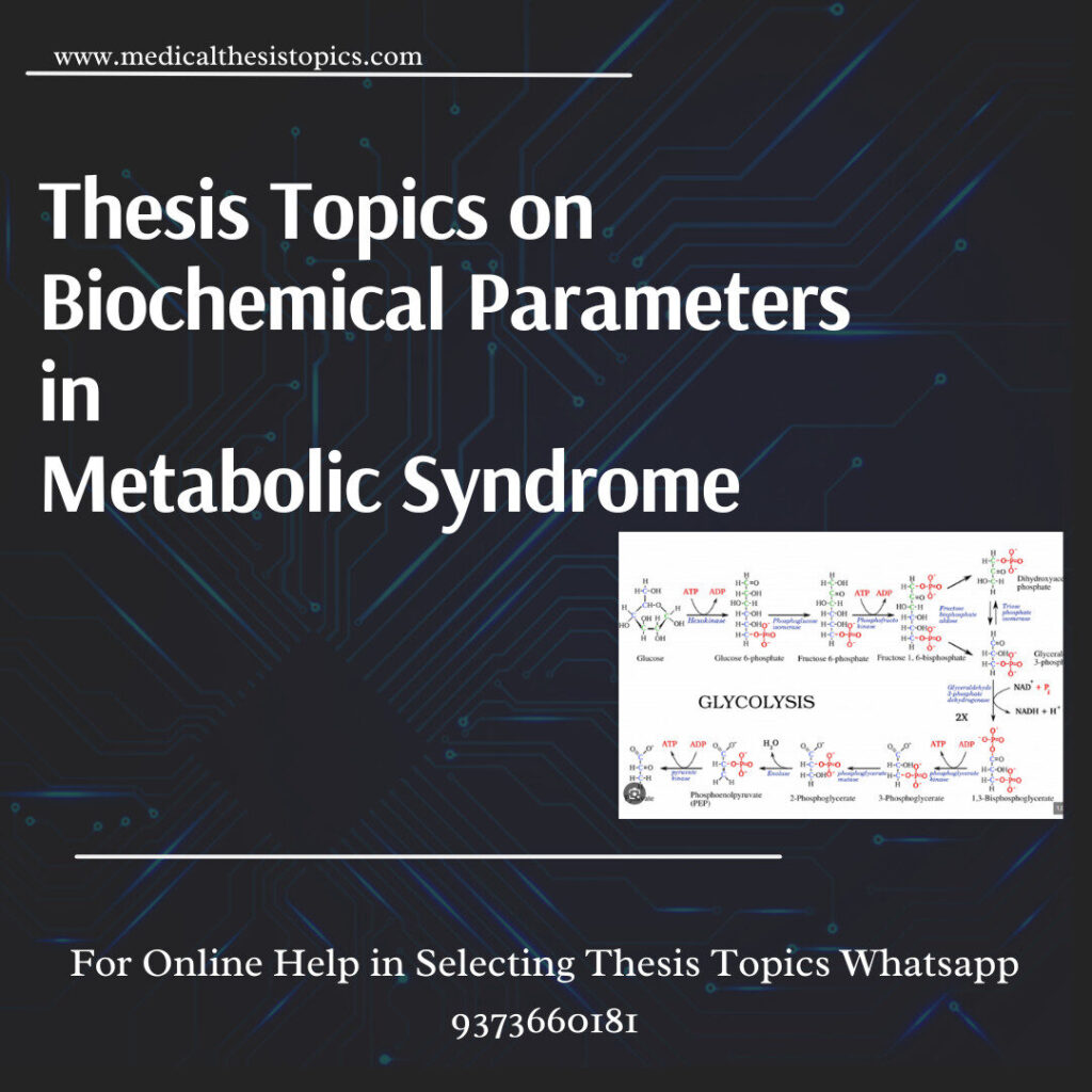 Biochemical parameters in metabolic syndrome