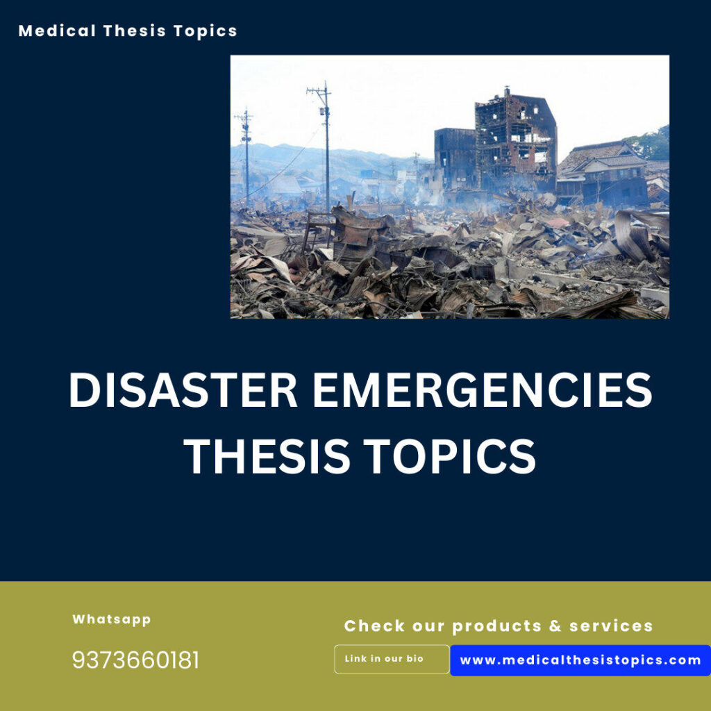 Disaster management thesis topics