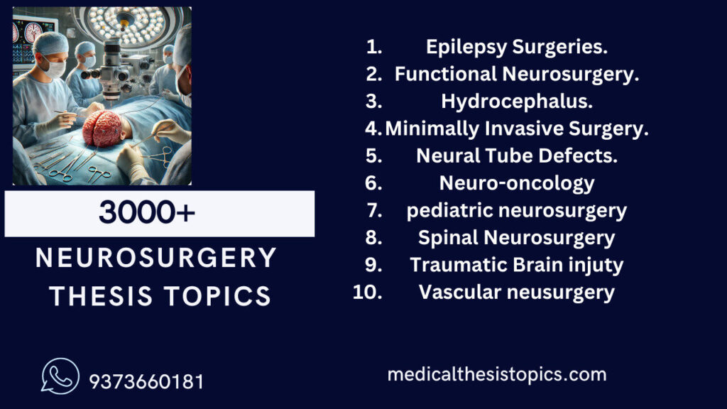 Neurosurgery Premium Thesis Topics
