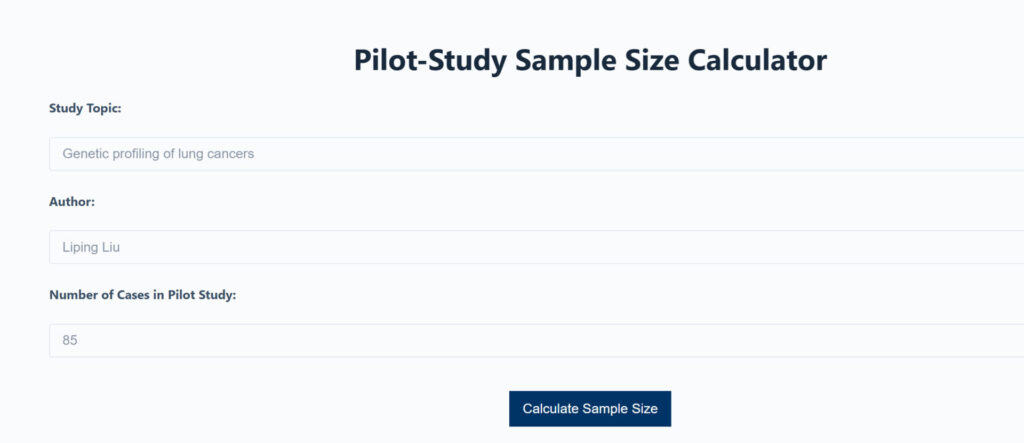 sample size calculator