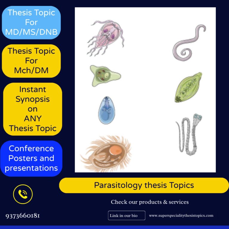 parasitology thesis topics