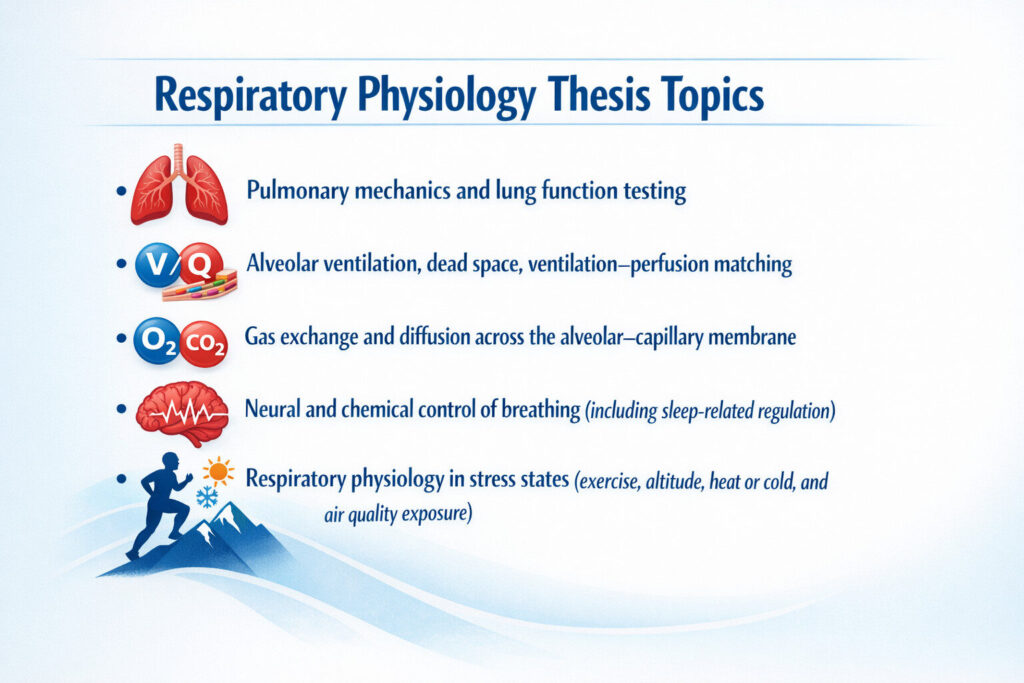 Respiratory Physiology Thesis Topics