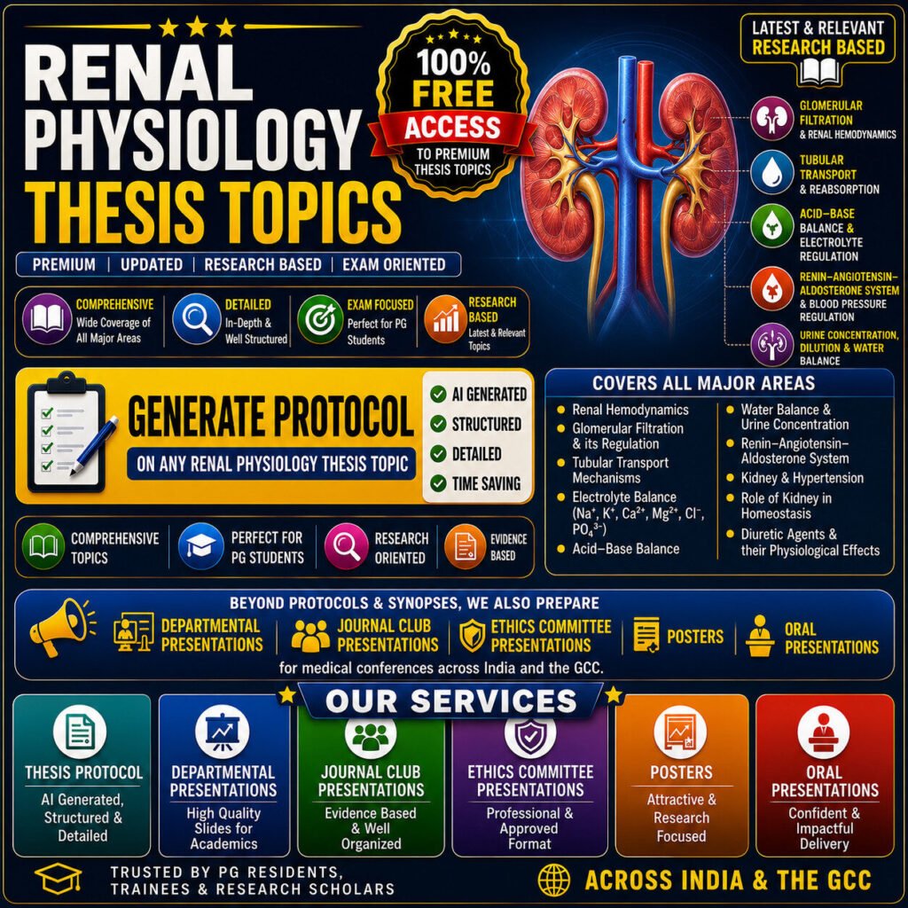RENAL PHYSIOLOGY DISSERTATION TOPICS
