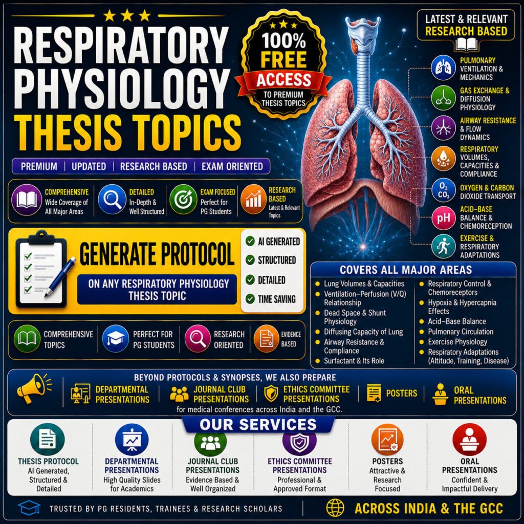 RESPIRATORY PHYSIOLOGY dissertation TOPICS